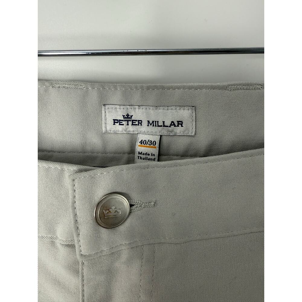 Peter Millar Gray Performance Five-Pocket Pants M… - image 3